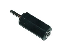 Adapter Audio 2,5mm Stereo Stecker / 3,5mm Stereo Buchse